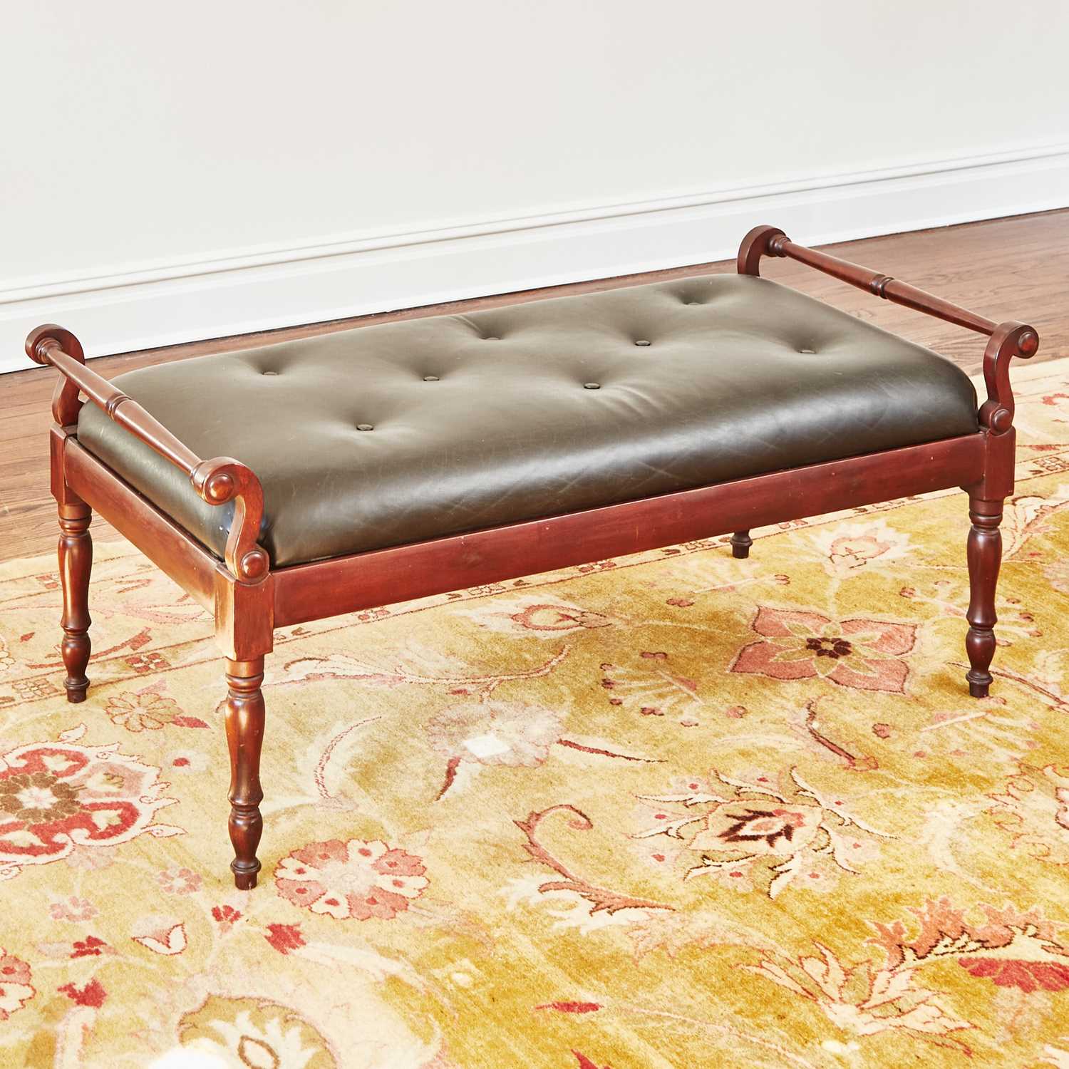Lot 111 - Regency Style Mahogany Hall Bench