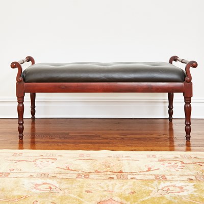 Lot 111 - Regency Style Mahogany Hall Bench