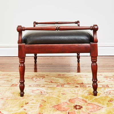 Lot 111 - Regency Style Mahogany Hall Bench