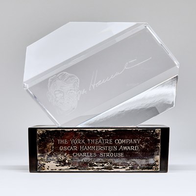 Lot 58 - The York Theatre Company Oscar Hammerstein Award presented to Charles Strouse