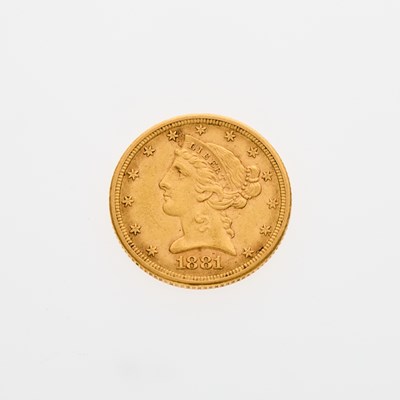 Lot 25 - United States. 1881 Half Eagle. Uncirculated.