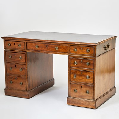 Lot 146 - George III Mahogany Pedestal Desk