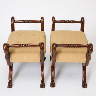 Lot 147 - Pair of Empire Mahogany Benches