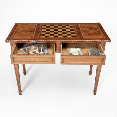 Lot 261 - Louis XVI Style Inlaid Walnut Games Table