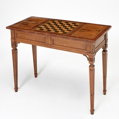 Lot 261 - Louis XVI Style Inlaid Walnut Games Table