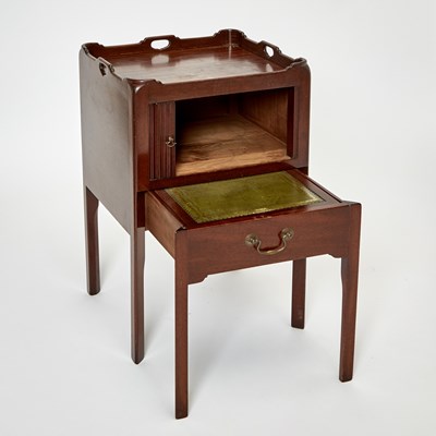 Lot 105 - George III Mahogany Tambour Door Commode