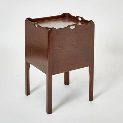 Lot 105 - George III Mahogany Tambour Door Commode