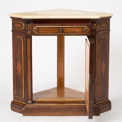 Lot 133 - Victorian Part Ebonized Corner Cabinet