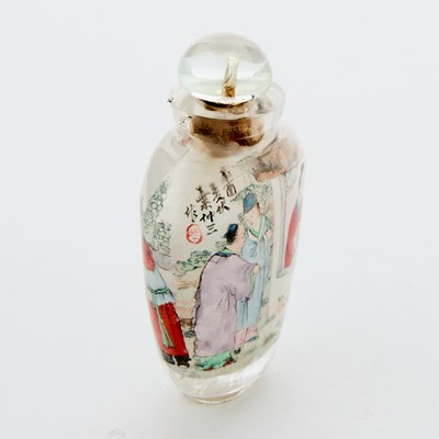 Lot 4 - A Chinese Inside-Painted Crystal Snuff Bottle
