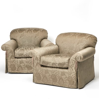 Lot 272 - Pair of J. Robert Scott Upholstered Club Chairs