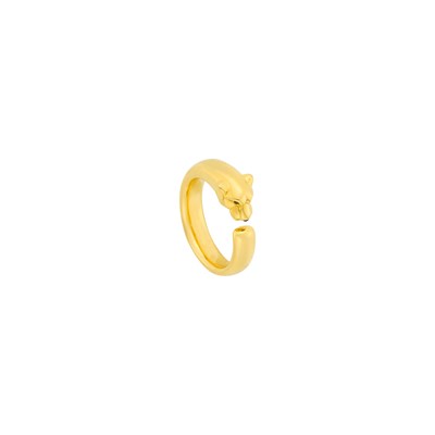 Lot 2 - Cartier Gold, Tsavorite and Black Onyx 'Panthère' Ring