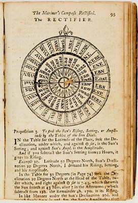 Lot 50 - A popular 18th century mathematics work, with a volvelle