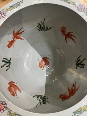 Lot 79 - A Large Pair of Chinese Enameled Porcelain Jardinières