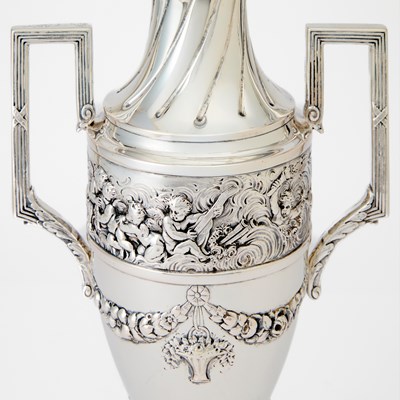 Lot 172 - Pair of Continental Silver Vases