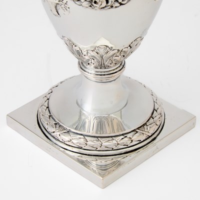 Lot 172 - Pair of Continental Silver Vases