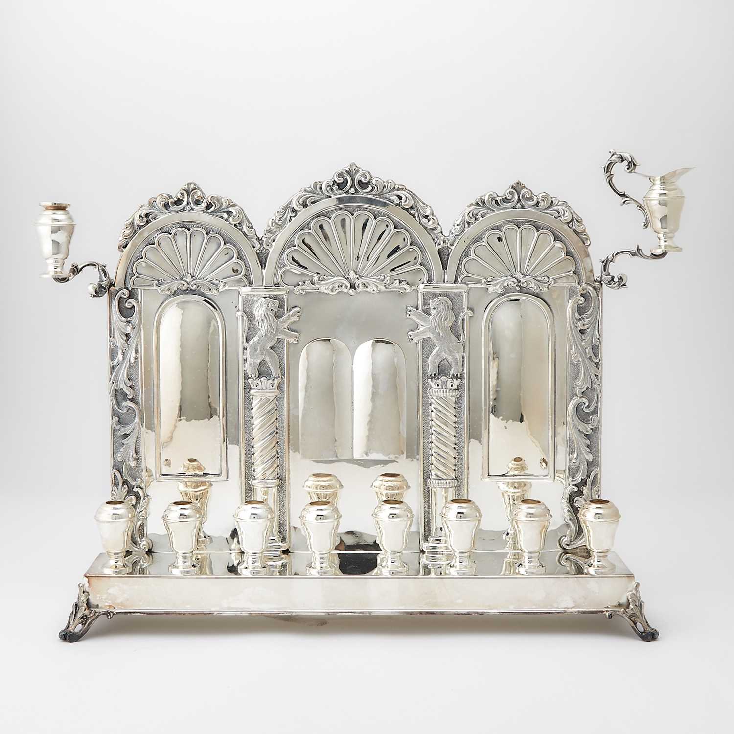 Lot 217 - Italian Sterling Silver Menorah