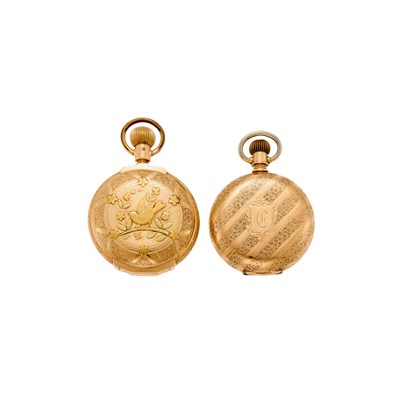 Lot 1229 - Waltham Two Gold Hunting Case Pocket Watches