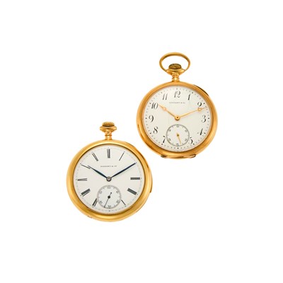 Lot 1223 - Tiffany & Co. Two Gold Pocket Watches