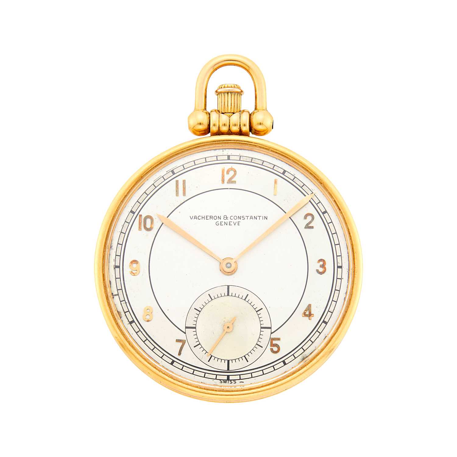 Lot 52 - Vacheron & Constantin Gold Open Face Pocket Watch