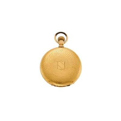 Lot 1224 - Tiffany & Co. Gold Hunting Case Pocket Watch
