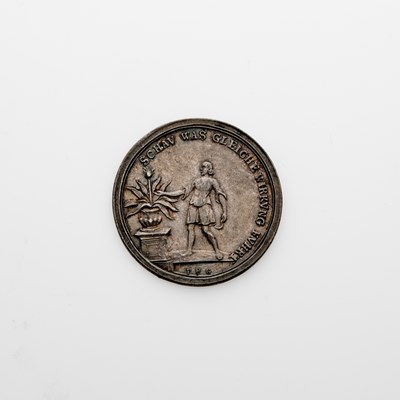 Lot 79 - Germany, Hamburg. 1755 Lisbon Earthquake Medal. 30.9mm. 6.63g. About Uncirculated.