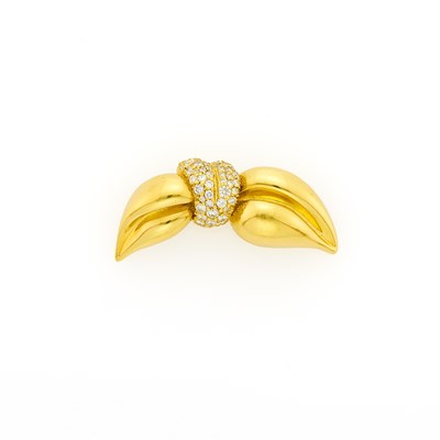 Lot 1016 - Jose Hess Gold and Diamond Pin