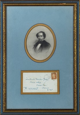 Lot 118A - Dickens writes to an actor in plays based on his books