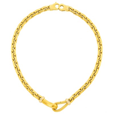 Lot 1157 - Two-Color Gold Necklace