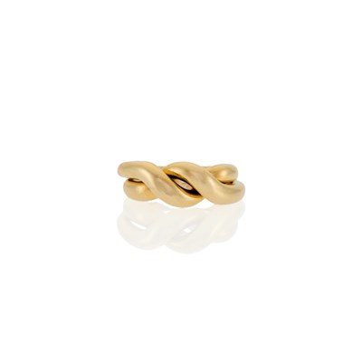 Lot 1116 - Georges L'Enfant, Van Cleef & Arpels White Gold Puzzle Band Ring, France