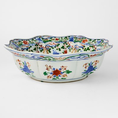 Lot 182 - A Chinese Wucai Porcelain Bowl