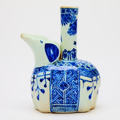 Lot 94 - An Exceptionally Rare Chinese-Style Blue and White Glazed Elephant Kendi