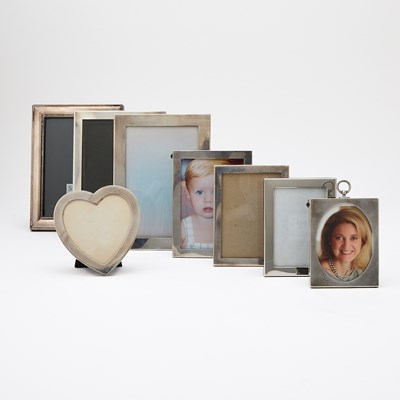 Lot 209 - Group of Eight American Sterling Silver Picture Frames