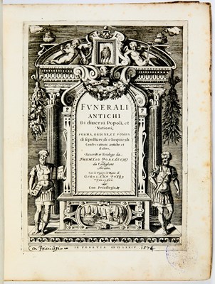 Lot 20 - A Renaissance historian illustrates ancient funerals