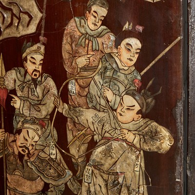 Lot 102 - Chinese Coromandel Eight-Panel Screen