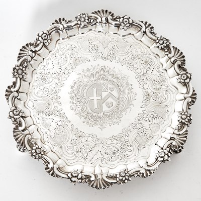 Lot 19 - Irish George II Sterling Silver Salver
