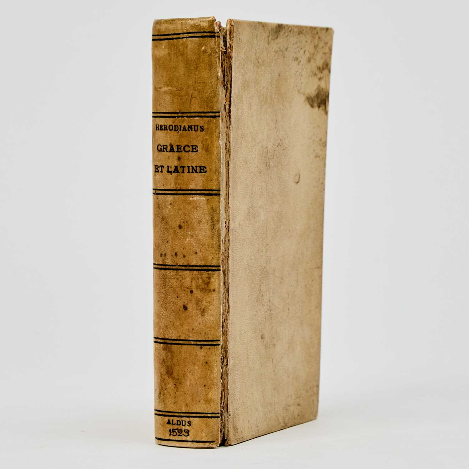 Lot 8 - The first Aldine edition of Herodian's Roman History with early annotations in Greek and Latin