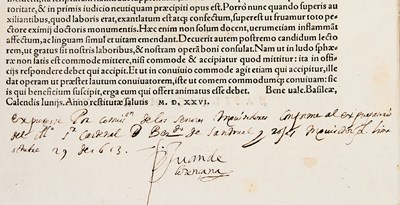 Lot 16 - Jerome, printed in Basel, expurgated in Lima