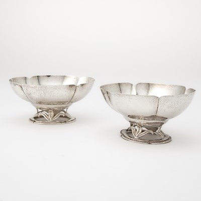 Lot 314 - Pair of Randahl Sterling Silver Footed Bowls
