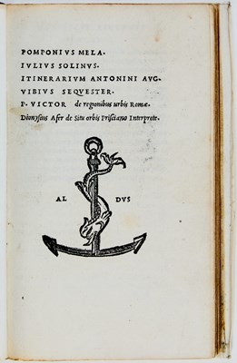 Lot 7 - An Aldine collection of classical geography, handsomely bound