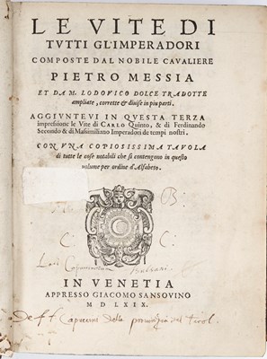 Lot 19 - A popular history of Roman emperors in an unusual pastiche binding