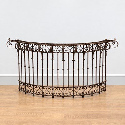 Lot 1032 - Italian Wrought Iron Balcony Rail