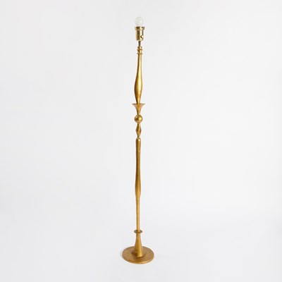 Lot 384 - After Alberto Giacometti Gilt-Bronze "Grande Feuille" Model Floor Lamp