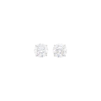 Lot 71 - Pair of White Gold and Diamond Stud Earrings