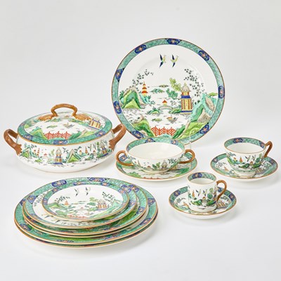 Lot 107 - Crown Staffordshire Porcelain Partial Dinner Service