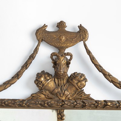 Lot 274 - Louis XVI Giltwood and Composition Mirror