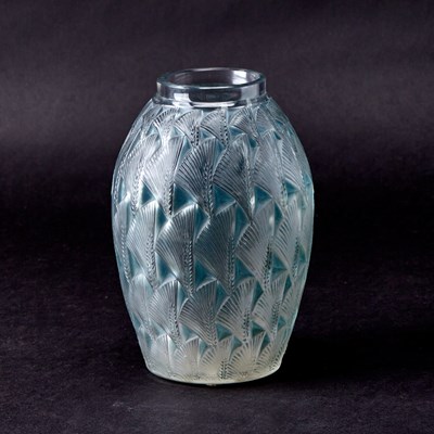 Lot 290 - R. Lalique Molded Glass "Grignon" Vase