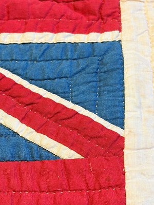 Lot 6 - Pieced and Appliqued Cotton Hawai'ian Pre-Statehood Flag Quilt