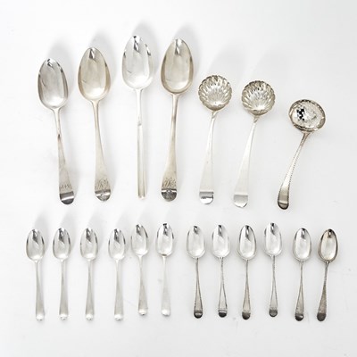Lot 46 - Group of George III Sterling Silver Flatware by Hester Bateman