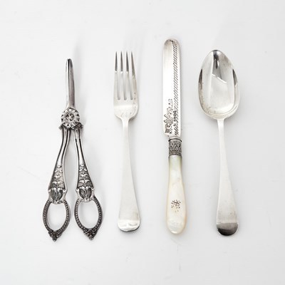 Lot 64 - Cased Victorian Sterling Silver Child's Flatware Set