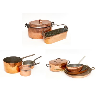 Lot 130 - Group of Copper Cookware